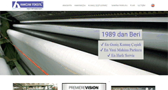 Desktop Screenshot of hakcantekstil.com